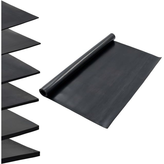 Lattiamatto liukumaton kumi 1 2x2 m 3mm sileä