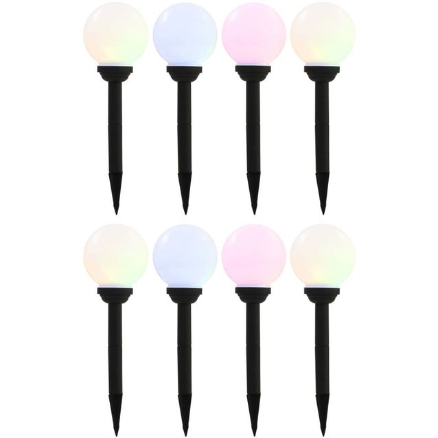 Led-aurinkokennovalaisin 8kpl väriä vaihtava pyöreä 15cm rgb_1