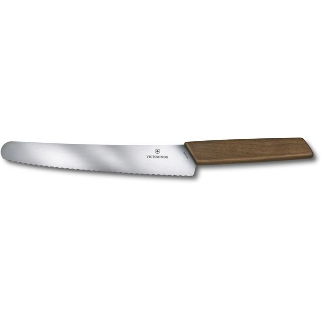 Leipäveitsi Victorinox Swiss Modern 22cm sahalaita puukahva