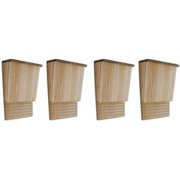 Lepakkokopit 4 kpl 22 x 12 x 34 cm puu