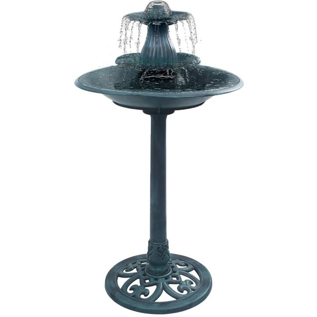 Lintukylpy suihkulähteellä vihreä 50x91 cm muovi_1