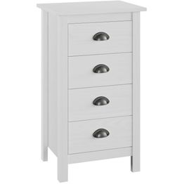 Lipasto hill range valkoinen 46x35x80cm täysi mänty