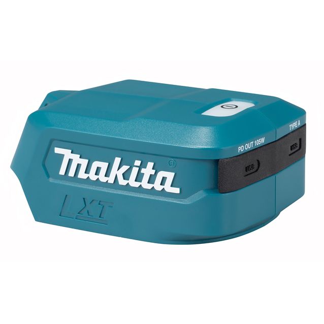 USB-akkuadapteri Makita LXT ADP15 USB-C PD ja USB-A 14,4/18V akuille