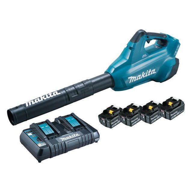 Akkulehtipuhallin Makita LXT DUB362PT4 2x18V 4x5,0 Ah akuilla