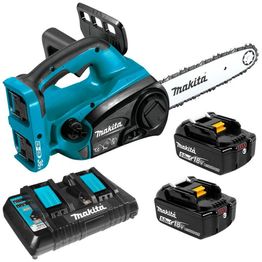 Akkuketjusaha Makita LXT DUC302PT2 12" 2x18V 2x5,0 Ah akuilla