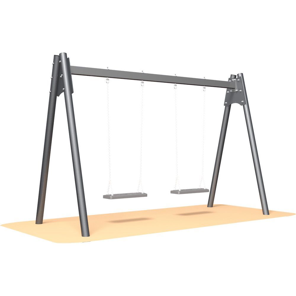 Keinurunko Markki teräsjalat 2 paikkainen