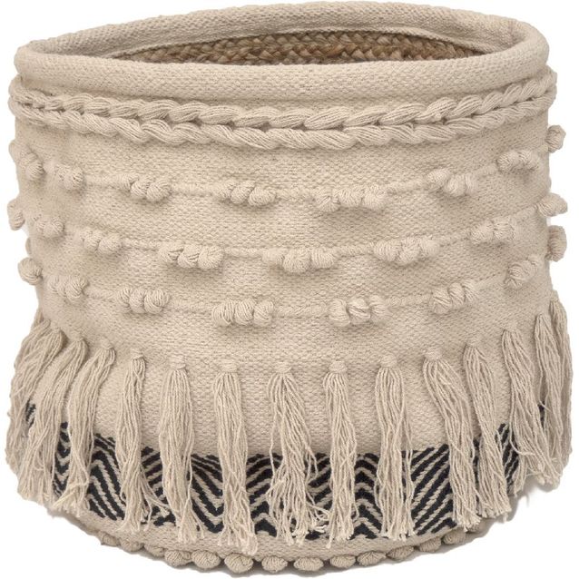 Kori Matilda, 35x35cm, luonnonvalkoinen/musta