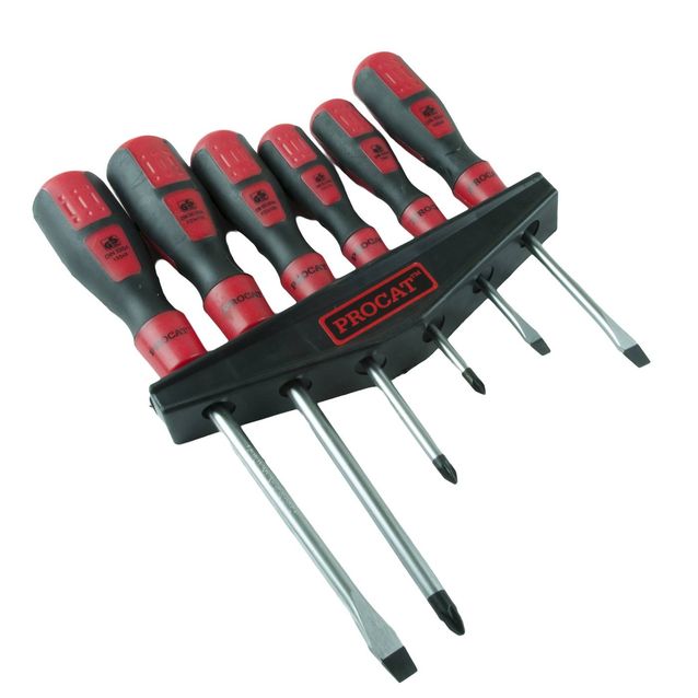 Ruuvimeisselisarja Procat 6 osaa kisko 19443
