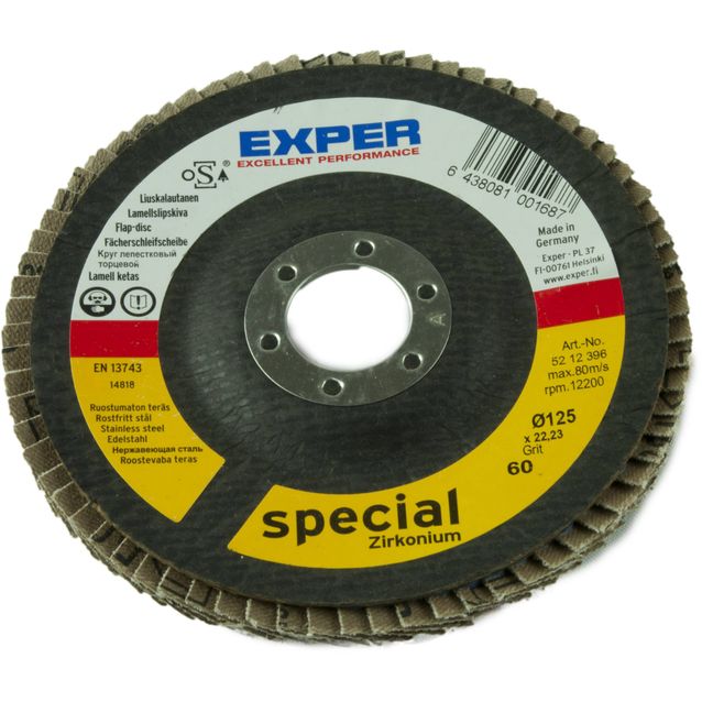 Liuskelaikka Exper Ø125 mm P60