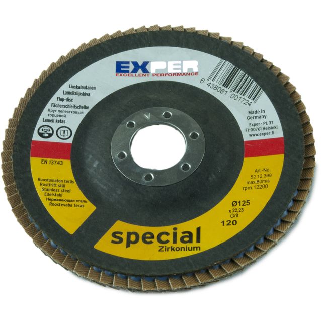 Liuskelaikka Exper Ø125 mm P120