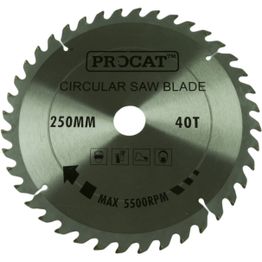 Pyörösahanterä Procat Ø250 mm 40T keskiö Ø30 mm