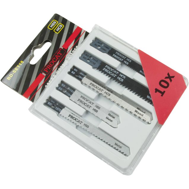 Pistosahanteräsarja Procat U-kiinnitys 10 kpl/pkt