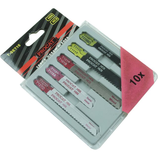Pistosahanteräsarja Procat T-kiinnitys 10 kpl/pkt