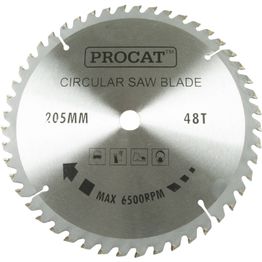Pyörösahanterä Procat Ø205 mm 48T keskiö Ø16 mm