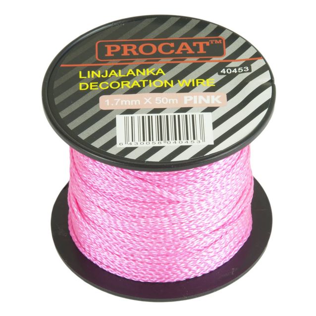 Linjalanka Procat Ø1,7 mm pinkki 50 m/rll