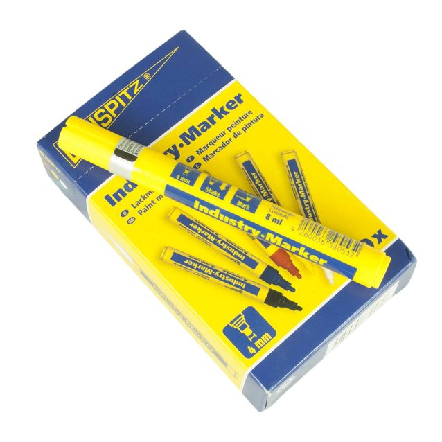 Merkkaustussi Bleispitz keltainen