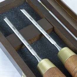 Viistotalttasarja Narex 6 mm 2 kpl/pkt puulaatikossa