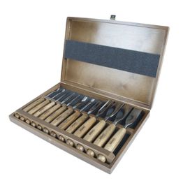 Veistotalttasarja Narex 12 osaa puulaatikossa