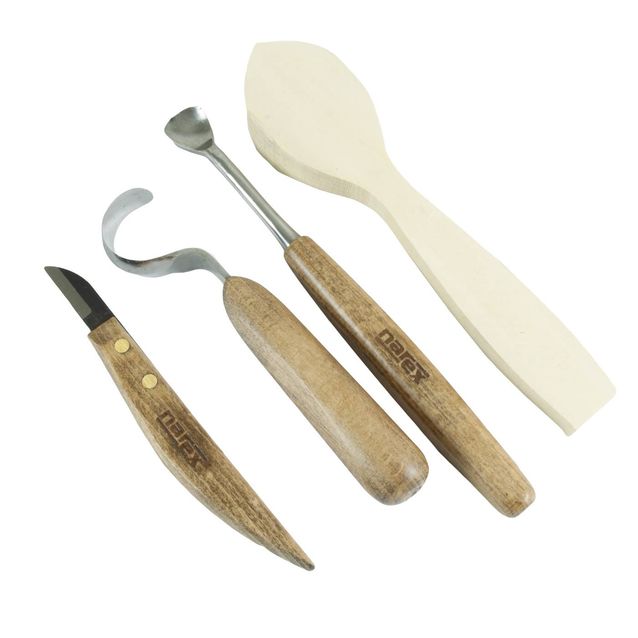 Kaiverrusveitsisarja Narex lusikan tekoon 3 osaa + ohjeet