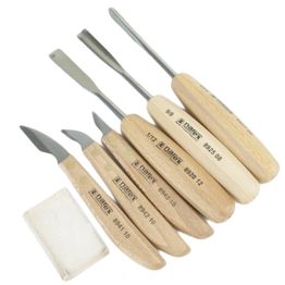 Kaiverrustalttasarja Narex 6 osaa + teroituskivi