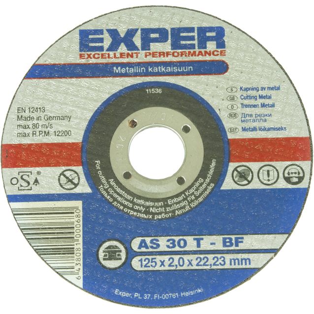 Katkaisulaikka Exper Ø125 mm 2,0 mmmetallille