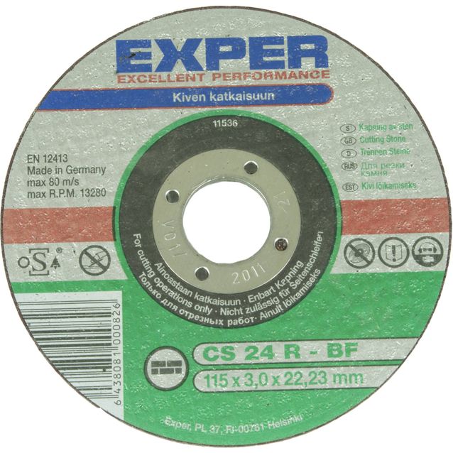 Katkaisulaikka Exper Ø115 mm 3,0 mm kivelle