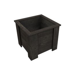 Kukkalaatikko Miljöökoriste neliö, 49x49x43cm, tummanharmaa