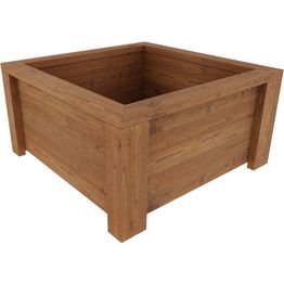 Jämäkkä istutuslaatikko Miljöökoriste, ruskea, 109x109x55 cm