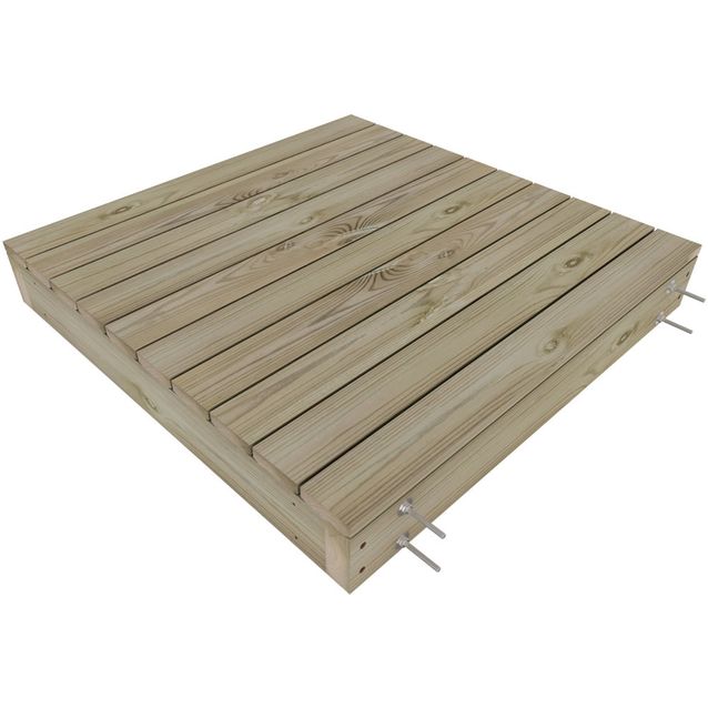 Terassielementti Miljöökoriste, 100x100x15cm, eri värejä