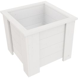 Kukkalaatikko Miljöökoriste 43x49x49cm, valkoinen