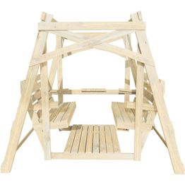 Tee se itse vastakkainistuttava pihakeinu Miljöökoriste puuvalmis