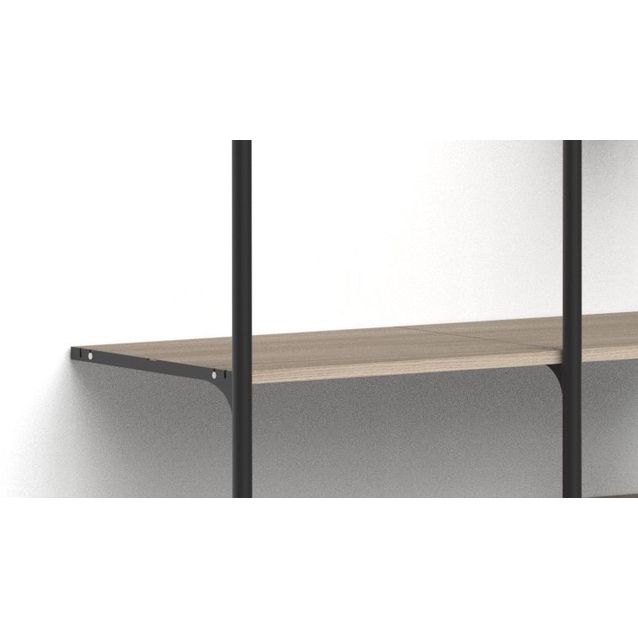 Säilytysjärjestelmän hylly Mirror Line Nivo, 600x520mm, vaalea tammi