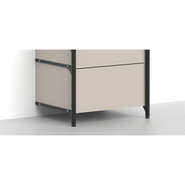 Säilytysjärjestelmän korkea laatikko Mirror Line Nivo, 600x520mm, kashmir