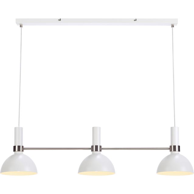 Riippuvalaisin Markslöjd Larry 3-osainen valkoinen/teräs