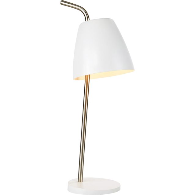 Pöytävalaisin Markslöjd Spin valkoinen/teräs