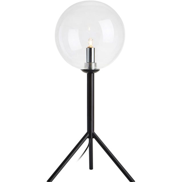 Pöytävalaisin Markslöjd Andrew musta/kirkas