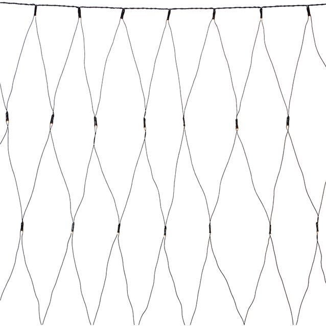 Valoverkko Markslöjd Garden 24, 140 LED-valoa, 3000K, 2x2m musta