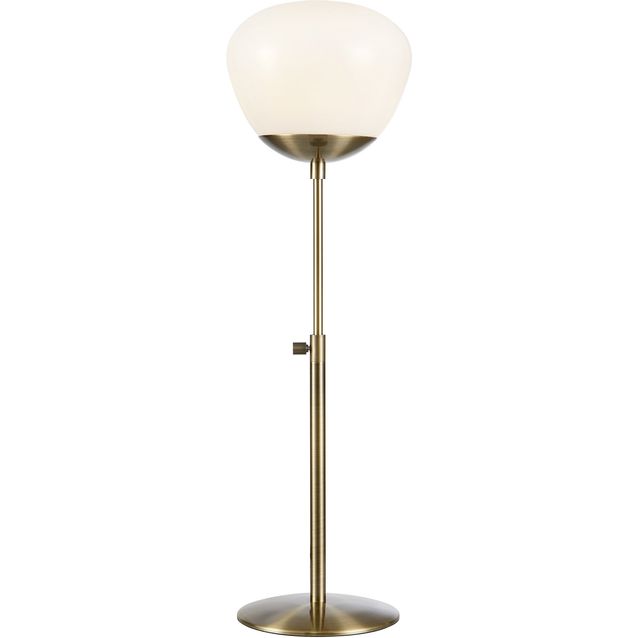 Pöytävalaisin Markslöjd Rise 60cm antiikkimessinki/valkoinen