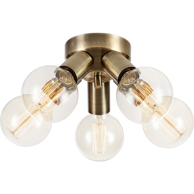 Plafondi Markslöjd Mazzo 5-osainen antiikkimessinki