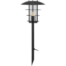 Lyhtyvalaisin maapiikillä Markslöjd Unite 12, 50cm, IP44 3W musta/kirkas