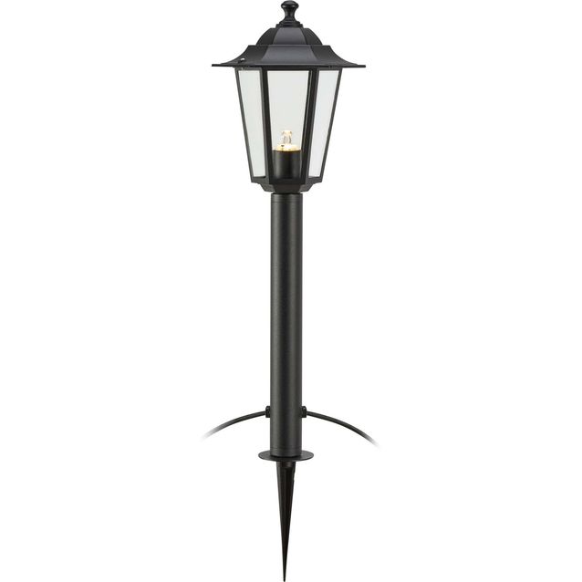 Lyhtyvalaisin maapiikillä Markslöjd Unite 12, 73cm, IP44 3W musta/kirkas