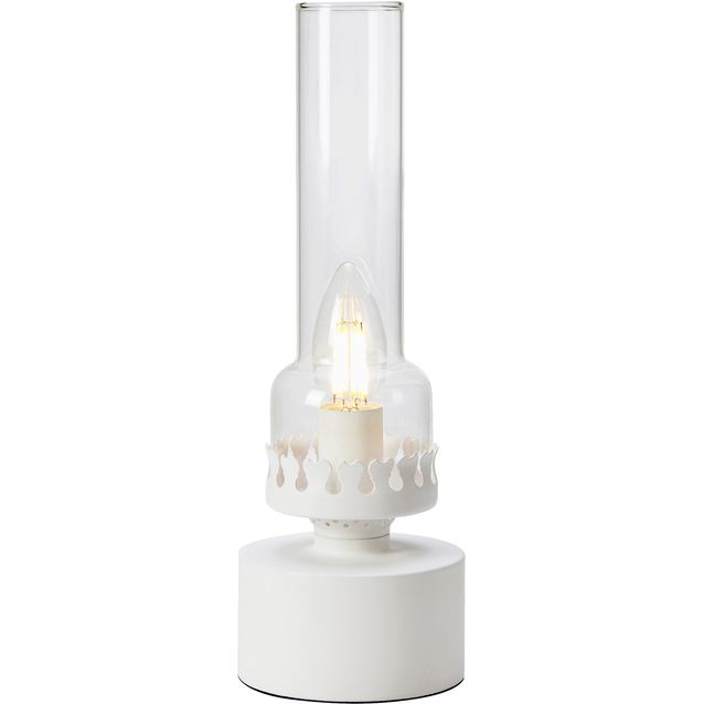 Pöytävalaisin Markslöjd Kandella valkoinen/kirkas