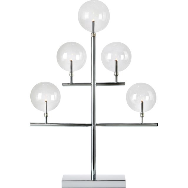 Kynttelikkö Markslöjd Maestro 5-osainen kromi/kirkas