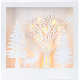 Valokoriste Markslöjd Folkabo 20 valoa paristokäyttöinen valkoinen