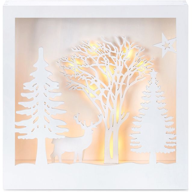 Valokoriste Markslöjd Folkabo 20 valoa paristokäyttöinen valkoinen