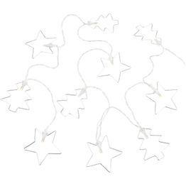 Valoketju Markslöjd Tri 10 valoa paristokäyttöinen hopea