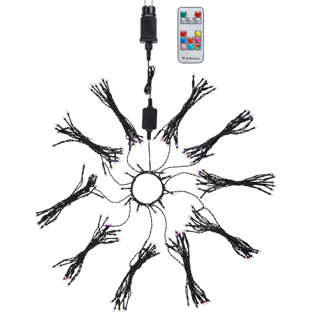 Kuusenvalosarja Markslöjd Choice 160 valoa kaukosäädin IP44 musta