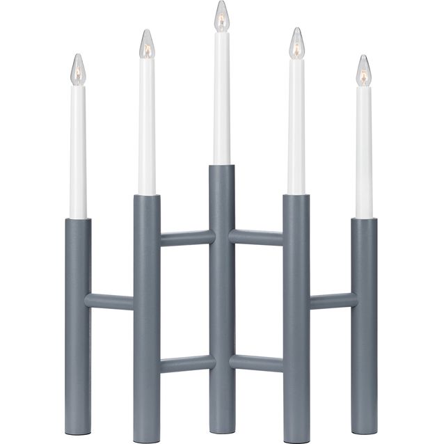 Kynttelikkö Markslöjd Cassiopeia 5-osainen harmaa