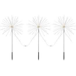 Valokoriste ulos Markslöjd Zoey paristokäyttöinen IP44 3kpl/pkt hopea