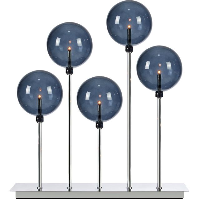 Kynttelikkö Markslöjd Mäster 5-osainen kromi/savu